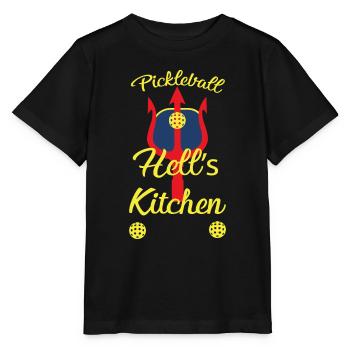 Pickleball Küche Albtraum - Stanley/Stella Kinder T-Shirt MINI CREATOR  - Schwarz - Vorne - Mikhail (115cm)