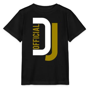 Official DJ Musik Party Feier Text Logo Schriftzug - Stanley/Stella Kinder T-Shirt MINI CREATOR  - Schwarz - Vorne - Mikhail (115cm)