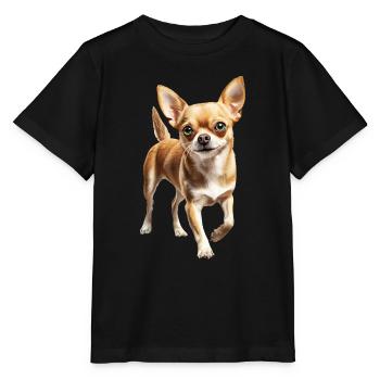 Chihuahua - Stanley/Stella Kinder T-Shirt MINI CREATOR  - Schwarz - Vorne - Mikhail (115cm)