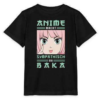 Anime Macht Sympathisch Du Baka Animes - Stanley/Stella Kinder T-Shirt MINI CREATOR  - Schwarz - Vorne - Mikhail (115cm)