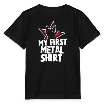My first Metal Shirt Baby Kids Gift Idea - Stanley/Stella MINI CREATOR Kids’ T-Shirt - black - Front - Mikhail (115cm)