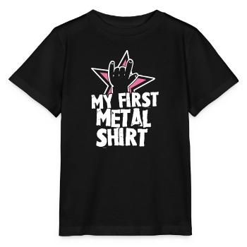 Mein erstes Metal Shirt Baby Kinder Geschenkidee - Stanley/Stella Kinder T-Shirt MINI CREATOR  - Schwarz - Vorne - Mikhail (115cm)