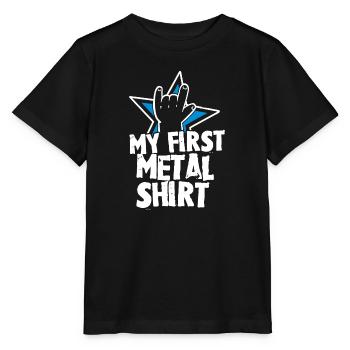 My first Metal Shirt Baby Kids Gift Idea - Stanley/Stella MINI CREATOR Kids’ T-Shirt - black - Front - Mikhail (115cm)