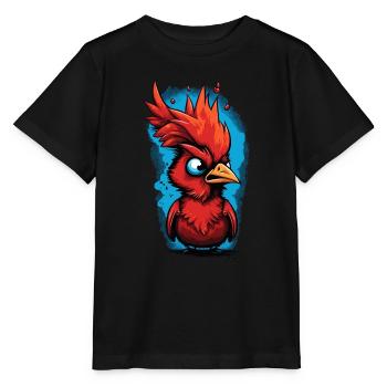 Cardinal Vogel Cardinal Rouge - T-shirt bio MINI CREATOR Stanley/Stella Enfant - noir - Devant - Mikhail (115cm)