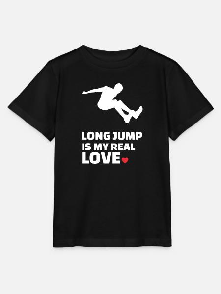 Ich Liebe Weitsprung - Stanley/Stella Kinder T-Shirt MINI CREATOR - Schwarz