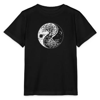 Yggdrasil Viking tree Walhalla Wotan Thor Odhin - Stanley/Stella MINI CREATOR Kids’ T-Shirt - black - Front - Mikhail (115cm)