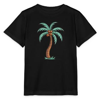 Palme Insel - Stanley/Stella Kinder T-Shirt MINI CREATOR  - Schwarz - Vorne - Mikhail (115cm)