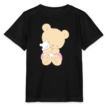Bear hugging toy Teddy bear - Stanley/Stella Kinder T-Shirt MINI CREATOR  - Schwarz - Vorne - Mikhail (115cm)