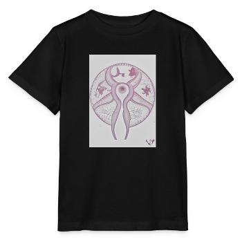 One eyed being - Stanley/Stella Kinder T-Shirt MINI CREATOR  - Schwarz - Vorne - Mikhail (115cm)