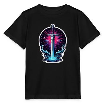 Galaxy Sword - Stanley/Stella Kinder T-Shirt MINI CREATOR  - Schwarz - Vorne - Mikhail (115cm)