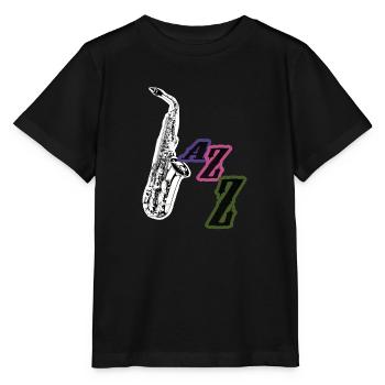 Jazz - Stanley/Stella Kinder T-Shirt MINI CREATOR  - Schwarz - Vorne - Mikhail (115cm)