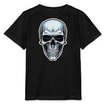 Crâne Crâne Crâne Os Mâchoire - T-shirt bio MINI CREATOR Stanley/Stella Enfant - noir - Devant - Mikhail (115cm)