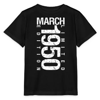 March 1950 March Anniversary March 1950 - Stanley/Stella MINI CREATOR Kids’ T-Shirt - black - Front - Mikhail (115cm)