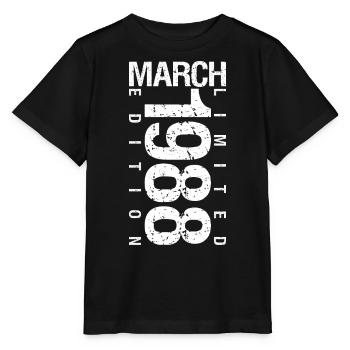 March 1988 March Anniversary March 1988 - Stanley/Stella MINI CREATOR Kids’ T-Shirt - black - Front - Mikhail (115cm)