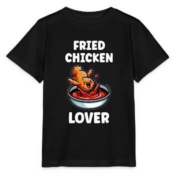 Poulet frit Ailes de poulet Poulet Cadeau - T-shirt bio MINI CREATOR Stanley/Stella Enfant - noir - Devant - Mikhail (115cm)