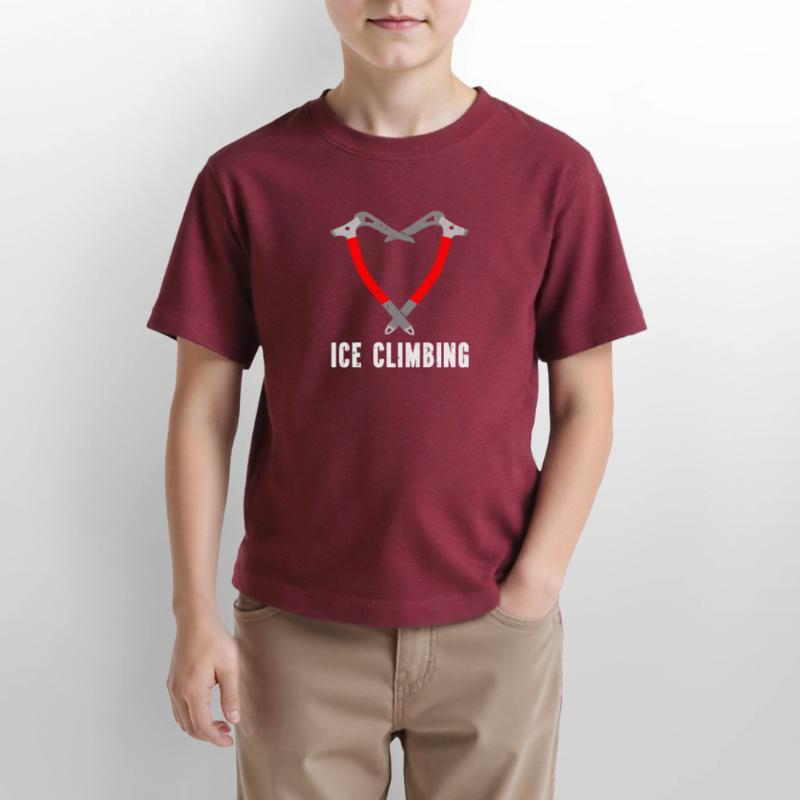 Ich Liebe Eisklettern Eiskletterer Eispickel Stanley/Stella Kinder T-Shirt MINI CREATOR 