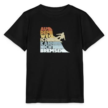 Aus Dem Weg Ich Kann Nicht Bremsen Ski Alpin - Stanley/Stella Kinder T-Shirt MINI CREATOR  - Schwarz - Vorne - Mikhail (115cm)