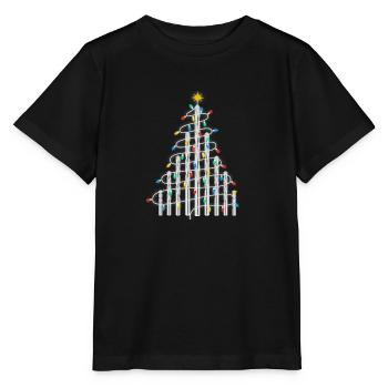 Weihnachtsbaum Handwerker Bohrer Bauarbeiter DIY - Stanley/Stella Kinder T-Shirt MINI CREATOR  - Schwarz - Vorne - Mikhail (115cm)