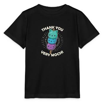 Japanische Küche Mochigome Mochi Spruch - Stanley/Stella Kinder T-Shirt MINI CREATOR  - Schwarz - Vorne - Mikhail (115cm)
