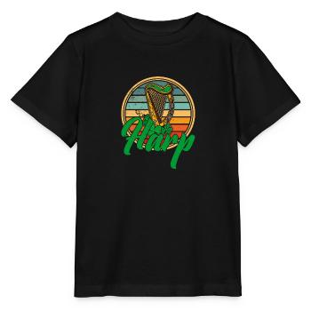Musikschule Harfe Harfenist Irland Irisch - Stanley/Stella Kinder T-Shirt MINI CREATOR  - Schwarz - Vorne - Mikhail (115cm)
