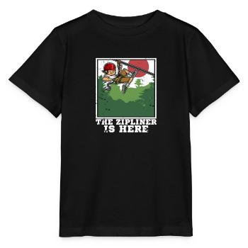 Ziplining Walf Zipliner Seilrutschen Sport Spruch - Stanley/Stella Kinder T-Shirt MINI CREATOR  - Schwarz - Vorne - Mikhail (115cm)