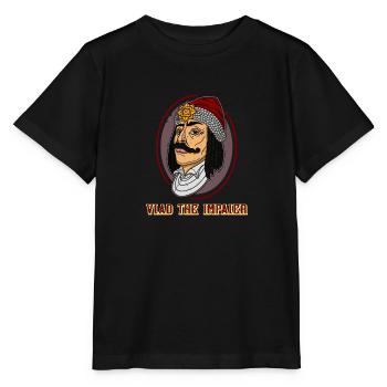 Transylvanie Vlad Tepes Roumanie Empaleur - T-shirt bio MINI CREATOR Stanley/Stella Enfant - noir - Devant - Mikhail (115cm)
