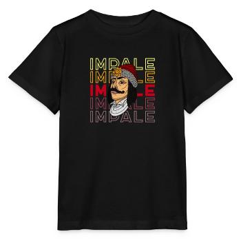 Balkans Bucarest Roumanie Histoire Vlad - T-shirt bio MINI CREATOR Stanley/Stella Enfant - noir - Devant - Mikhail (115cm)