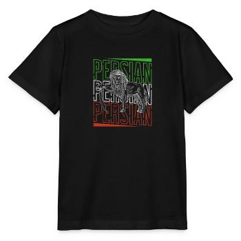 Persia Iran History Lion Iran Gift - Stanley/Stella MINI CREATOR Kids’ T-Shirt - black - Front - Mikhail (115cm)