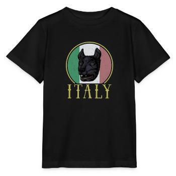 Loup Rome Mythologie Antique Italie Histoire - T-shirt bio MINI CREATOR Stanley/Stella Enfant - noir - Devant - Mikhail (115cm)