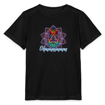 Hamsa Yoga Buddha Talisman Hindu Glück - Stanley/Stella Kinder T-Shirt MINI CREATOR  - Schwarz - Vorne - Mikhail (115cm)