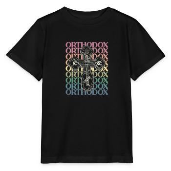Serbien Balkan Orthodox Christentum Glaube - Stanley/Stella Kinder T-Shirt MINI CREATOR  - Schwarz - Vorne - Mikhail (115cm)