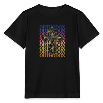Serbien Balkan Orthodox Christentum Glaube - Stanley/Stella Kinder T-Shirt MINI CREATOR  - Schwarz - Vorne - Mikhail (115cm)