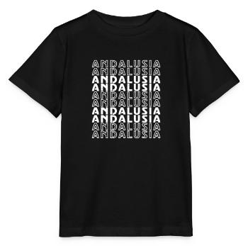 Spanien Sevilla Andalusien Iberische Flagge - Stanley/Stella Kinder T-Shirt MINI CREATOR  - Schwarz - Vorne - Mikhail (115cm)