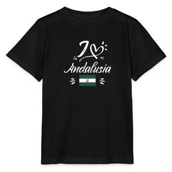 Sevilla Flagge Iberische Halbinsel Spanien - Stanley/Stella Kinder T-Shirt MINI CREATOR  - Schwarz - Vorne - Mikhail (115cm)