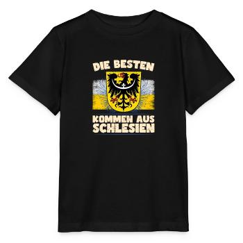 Schlesien Breslau Provinz Deutschland Region - Stanley/Stella Kinder T-Shirt MINI CREATOR  - Schwarz - Vorne - Mikhail (115cm)