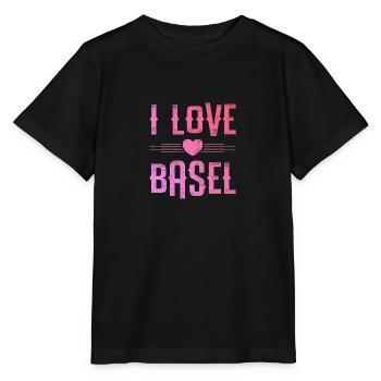 I Love Basel - Stanley/Stella Kinder T-Shirt MINI CREATOR  - Schwarz - Vorne - Mikhail (115cm)