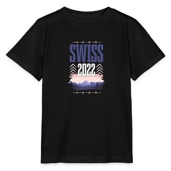 Swiss 2022 - Stanley/Stella Kinder T-Shirt MINI CREATOR  - Schwarz - Vorne - Mikhail (115cm)