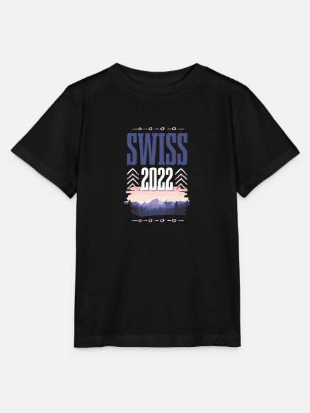Swiss 2022 - Stanley/Stella Kinder T-Shirt MINI CREATOR - Schwarz