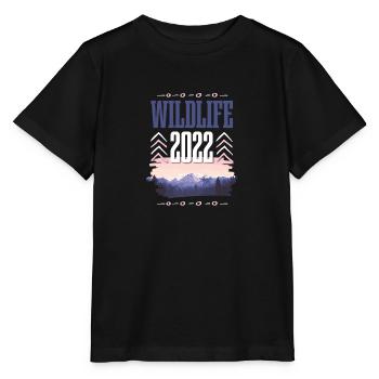 Wildlife 2022 - Stanley/Stella Kinder T-Shirt MINI CREATOR  - Schwarz - Vorne - Mikhail (115cm)