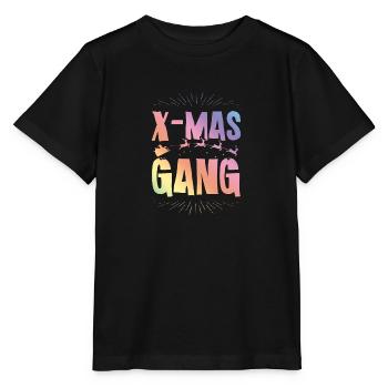 X-mas Gang - Stanley/Stella MINI CREATOR Kids’ T-Shirt - black - Front - Mikhail (115cm)