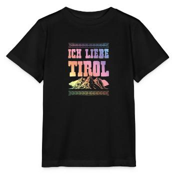 J’adore le Tyrol - T-shirt bio MINI CREATOR Stanley/Stella Enfant - noir - Devant - Mikhail (115cm)