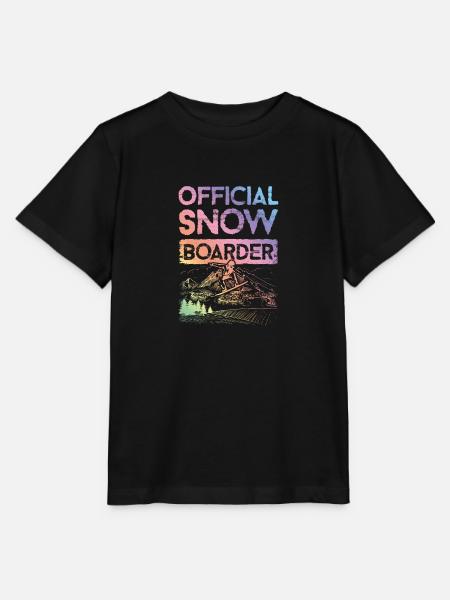 Official Snowboarder - Stanley/Stella Kinder T-Shirt MINI CREATOR  - Schwarz