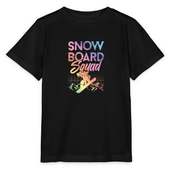 Snowboard Squad - Stanley/Stella MINI CREATOR Kids’ T-Shirt - black - Front - Mikhail (115cm)
