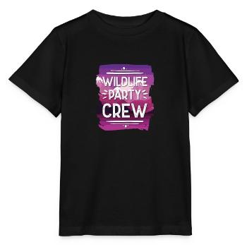 Wildlife Party Crew - Stanley/Stella Kinder T-Shirt MINI CREATOR  - Schwarz - Vorne - Mikhail (115cm)