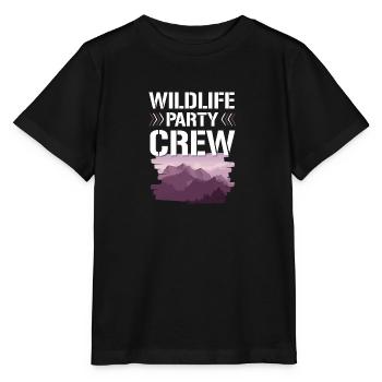 Wildlife Party Crew - Stanley/Stella Kinder T-Shirt MINI CREATOR  - Schwarz - Vorne - Mikhail (115cm)