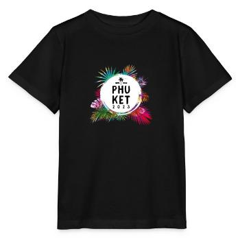 Phuket 2023 Bunt - Stanley/Stella Kinder T-Shirt MINI CREATOR  - Schwarz - Vorne - Mikhail (115cm)