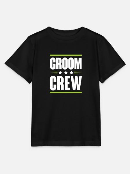 Groom Crew - Stanley/Stella Kinder T-Shirt MINI CREATOR  - Schwarz
