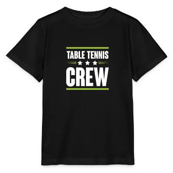 Table Tennis Crew - Stanley/Stella Kinder T-Shirt MINI CREATOR  - Schwarz - Vorne - Mikhail (115cm)