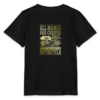 Mama Motorcycle - Stanley/Stella MINI CREATOR Kids’ T-Shirt - black - Front - Mikhail (115cm)