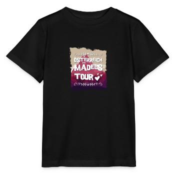 Österreich Mädels Tour - Stanley/Stella Kinder T-Shirt MINI CREATOR  - Schwarz - Vorne - Mikhail (115cm)